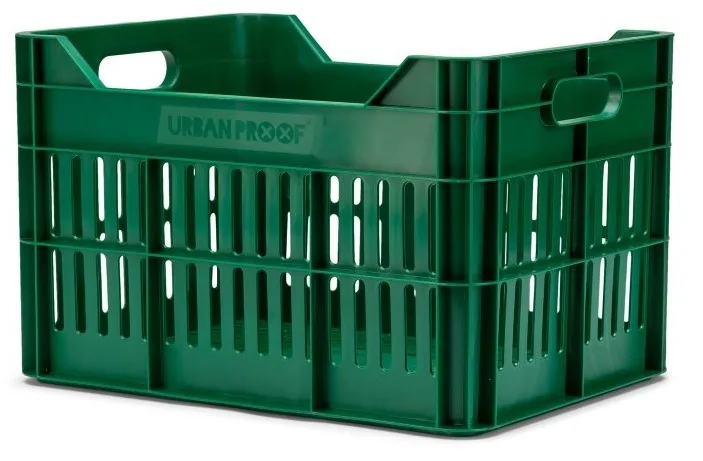 Gerecyclede Fietskrat Urban Proof Click 30 Liter Retro Groen — foto 6