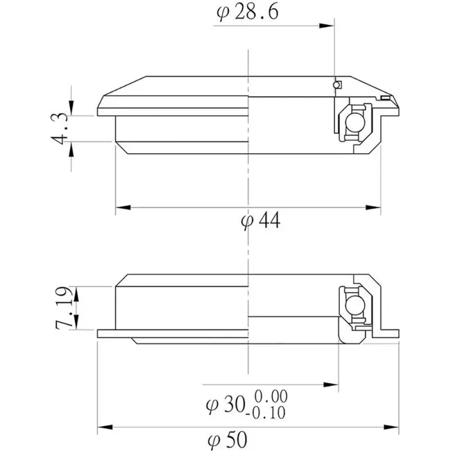 M-Wave Reparatie trapas “Carousel” 127/68mm — foto 4