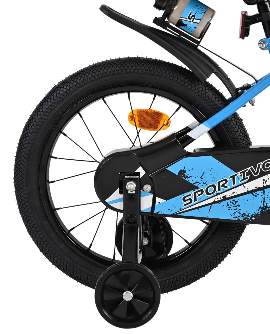 Volare Sportivo Kinderfiets – Jongens – 16 inch – Blauw Zwart — foto 2