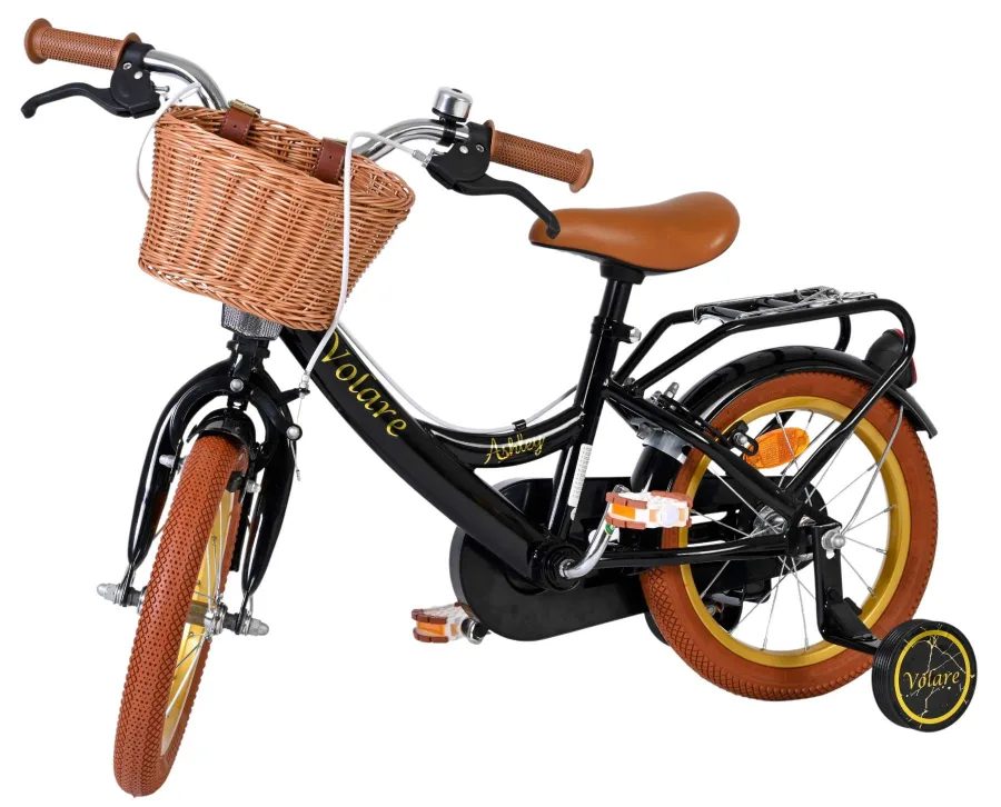 Volare Ashley Kinderfiets – Meisjes – 14 inch – Zwart – Twee Handremmen — foto 8