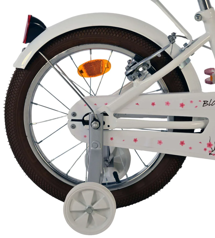 Volare Blossom Kinderfiets – Meisjes – 16 inch – Wit – Twee Handremmen — foto 3