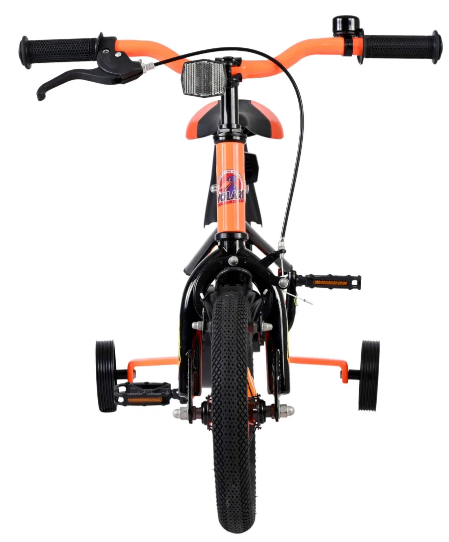 Volare Strike Kinderfiets – Jongens – 12 inch – Zwart Oranje — foto 7