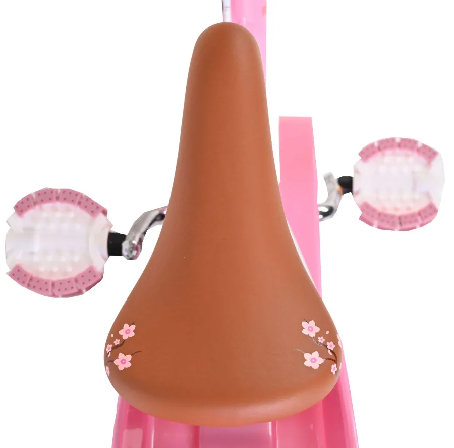 Volare Blossom Kinderfiets – Meisjes – 12 inch – Roze – Twee handremmen — foto 4