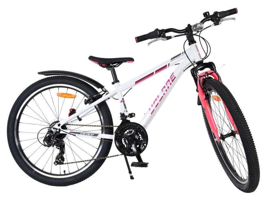 Volare XC Race Kinderfiets – 24 inch – 21 speed – Wit Roze — foto 4