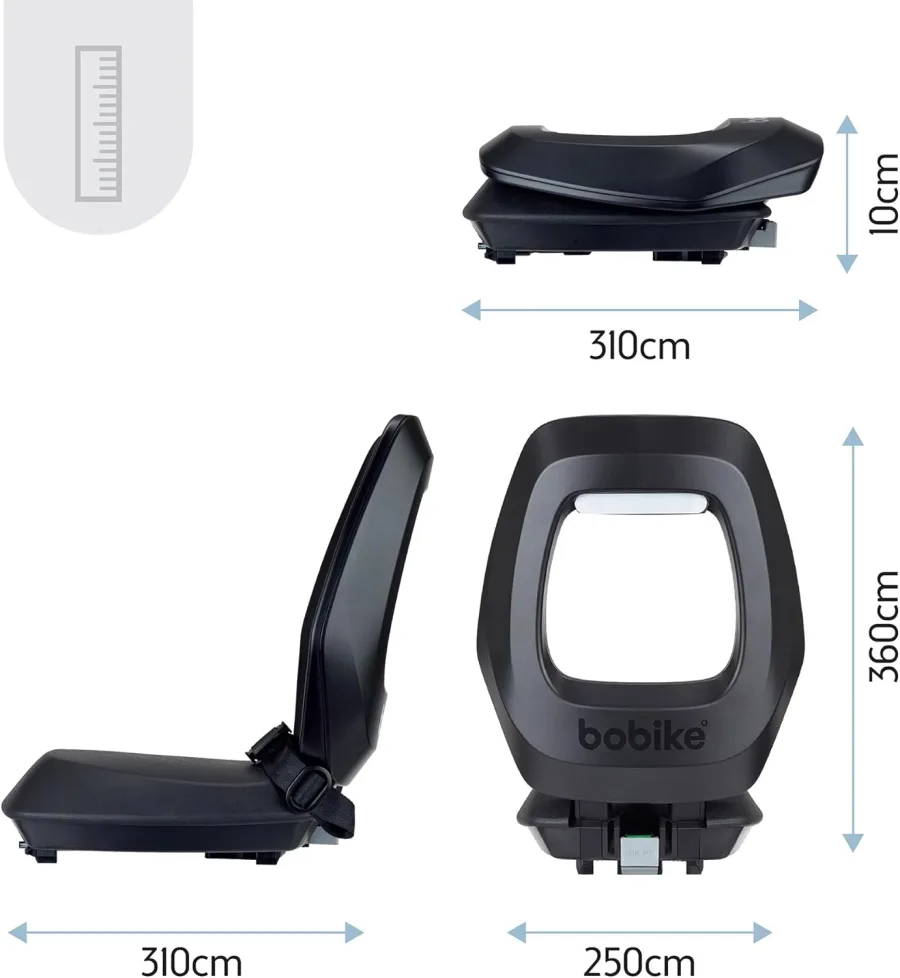 Kinderzitje achter Bobike One Junior zwart MIK-HD — foto 6