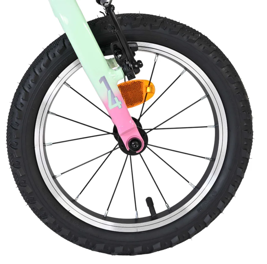 Volare Milano Kinderfiets – Meisjes – 14 inch – Mintgroen — foto 3