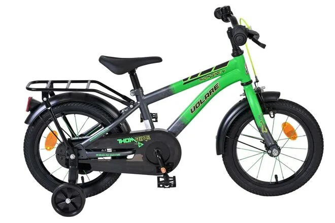 Volare Thombike Kinderfiets – Jongens – 14 inch – Groen/Grijs — foto 13