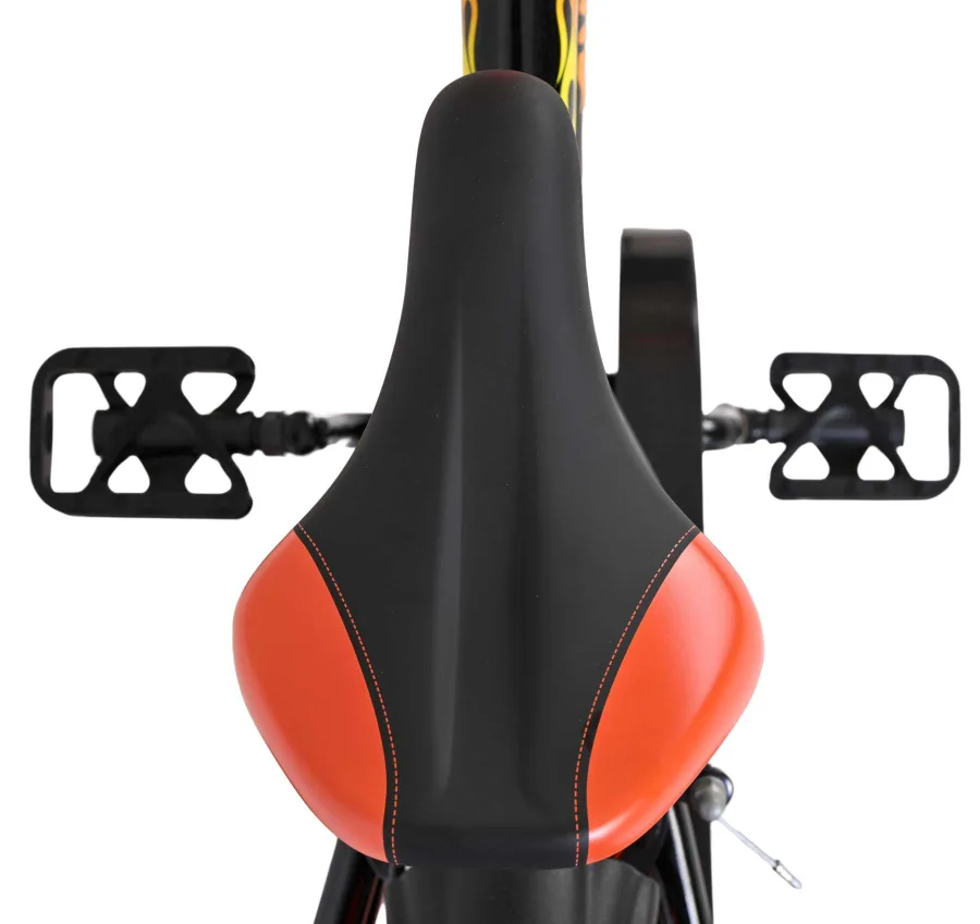 Volare Strike Kinderfiets – Jongens – 14 inch – Zwart Oranje – Twee handremmen — foto 7