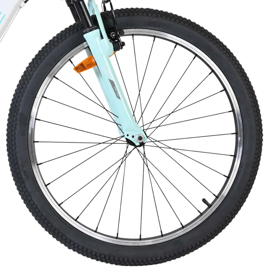 Volare Boost Kinderfiets – 24 inch – 21 Speed – Wit/Mintgroen — foto 3