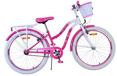 Volare Lovely Children's bike – Girls – 24 inch – Pink – Two hand brakes