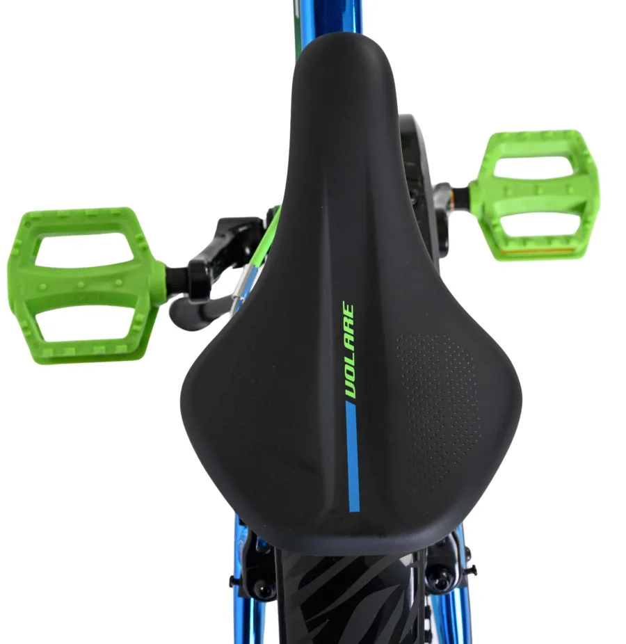 Volare Chrome Kinderfiets - Jongens - 18 inch - Blauw Groen- Twee handremmen — foto 5