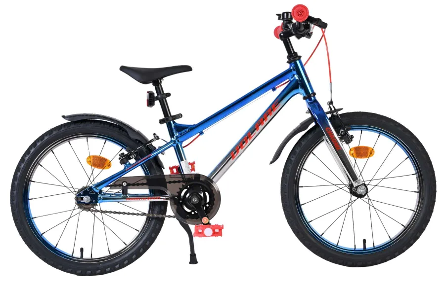 Volare Chrome Kinderfiets - Jongens - 20 inch - Blauw Zilver - 6 versnellingen