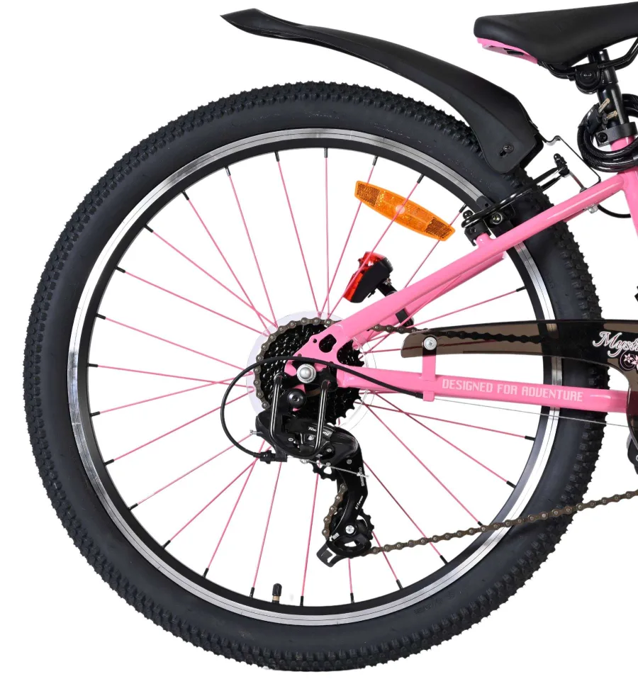 Volare Mystic Kinderfiets – 24 inch – Roze – 7 speed — foto 2