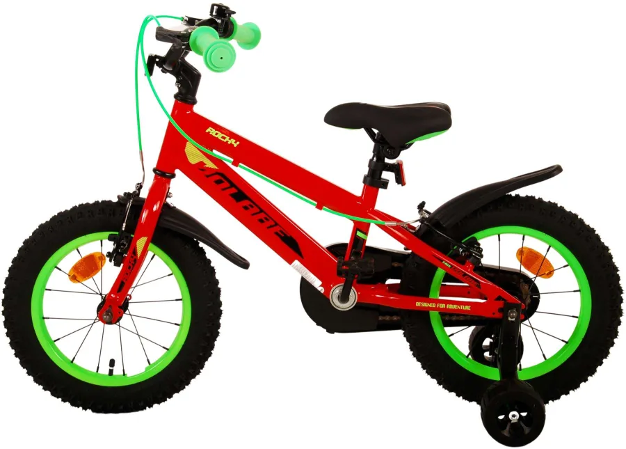 Volare Rocky Kinderfiets – Jongens – 14 inch – Rood – Twee handremmen — foto 5