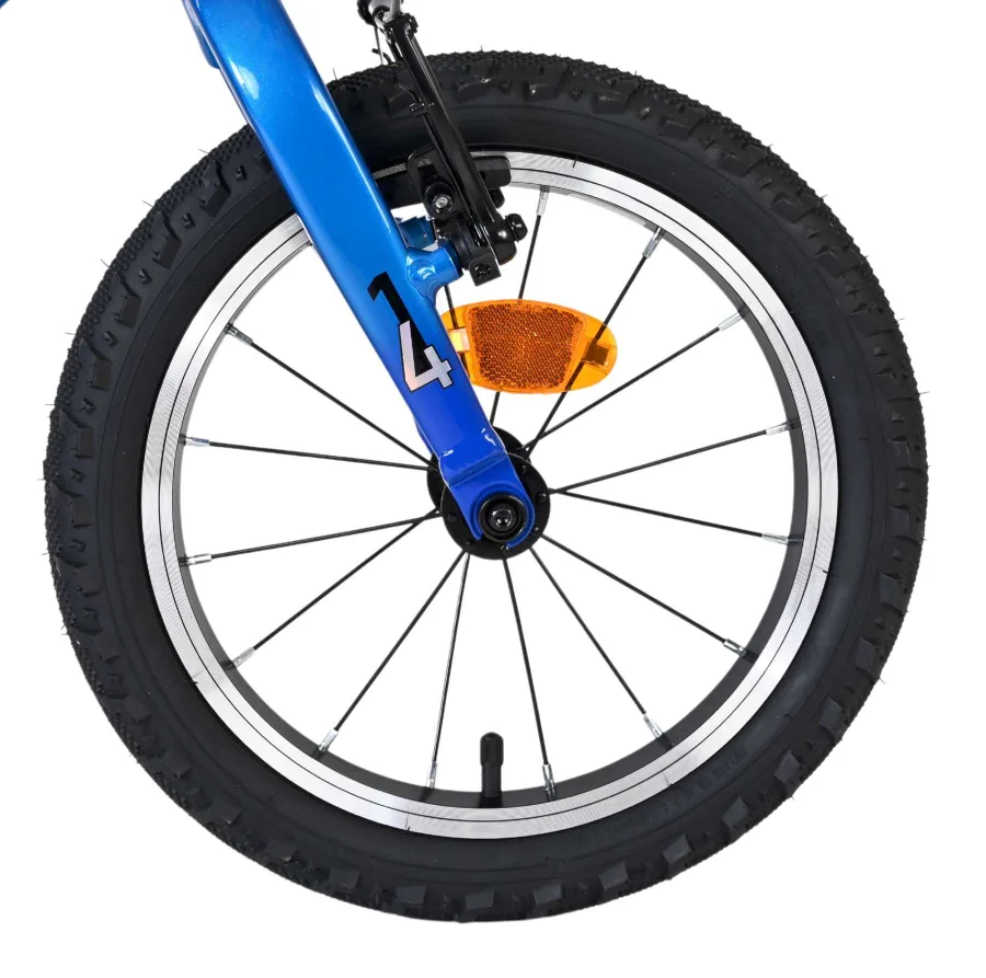 Volare Venom Kinderfiets – Jongens – 14 inch – Blauw – Twee handremmen — foto 3