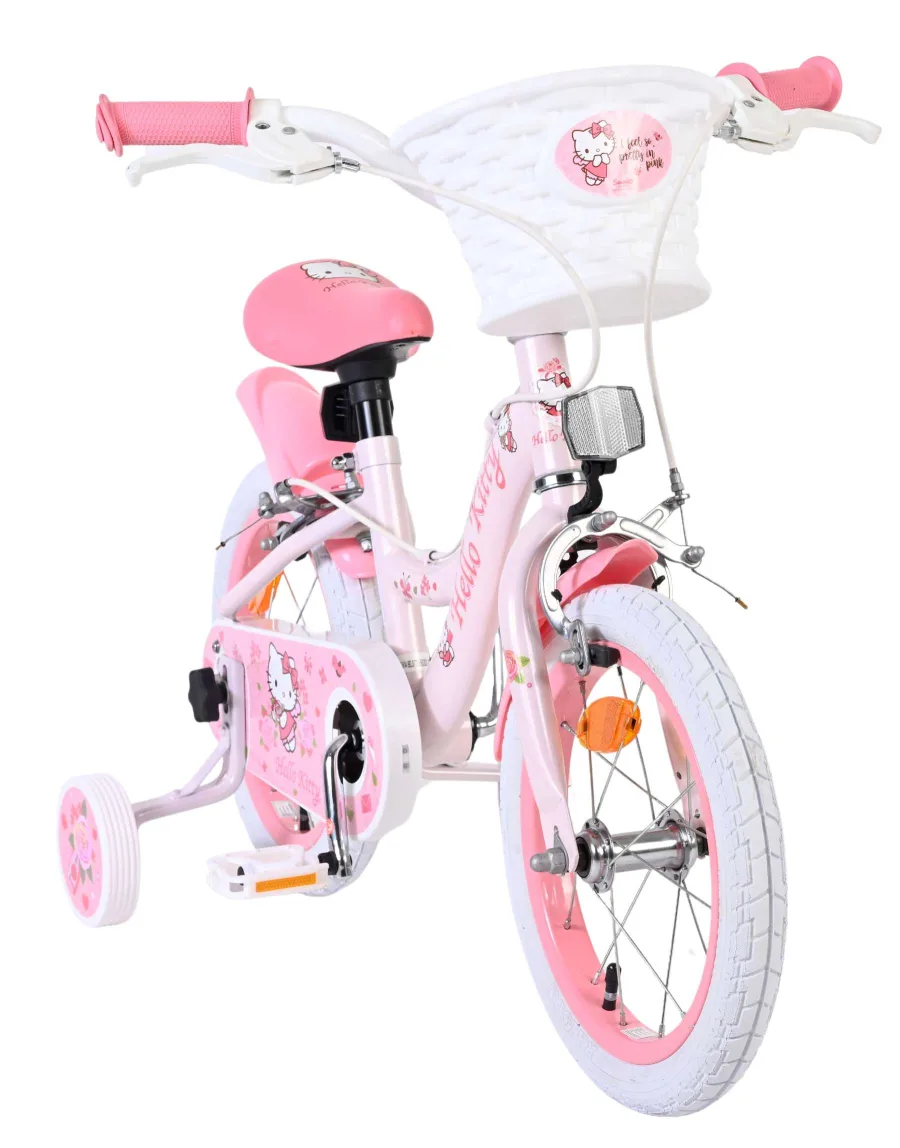 Hello Kitty Kinderfiets – Meisjes – 14 inch – Roze – Twee handremmen — foto 6