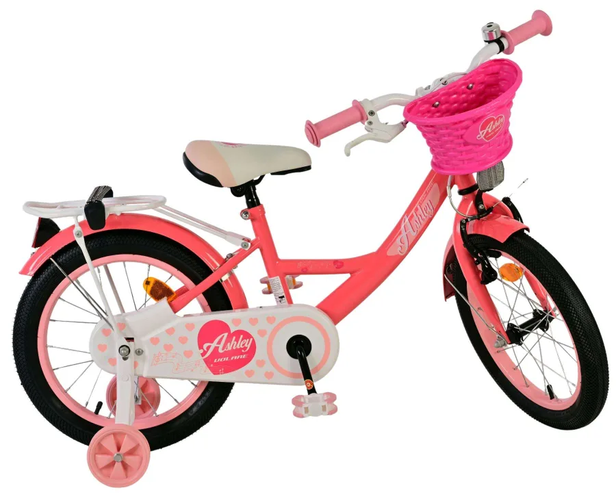 Volare Ashley Kinderfiets – Meisjes – 16 inch – Roze/Rood — foto 2