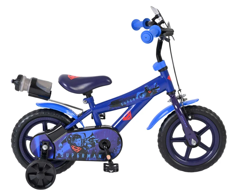 Superman Kinderfiets – Jongens – Mag Wheels – 12 inch – Blauw — foto 13