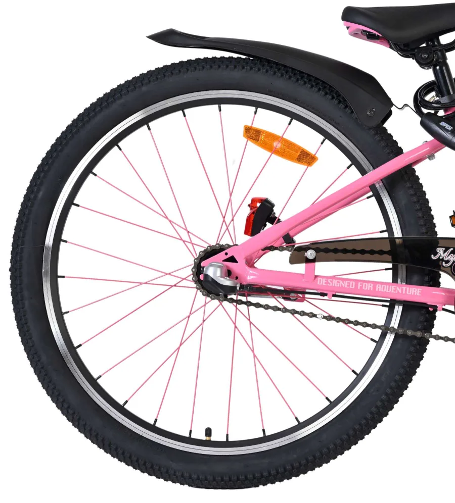 Volare Mystic Kinderfiets – 24 inch – Roze – Nexus 3 — foto 2