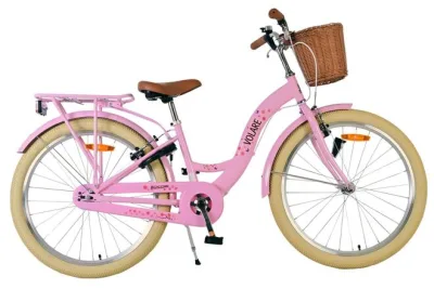Volare Blossom Kinderfiets – Meisjes – 24 inch – Roze – Twee handremmen