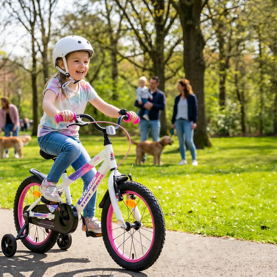 Volare Lily Kinderfiets – Meisjes – 16 inch – Wit Roze Paars — foto 14