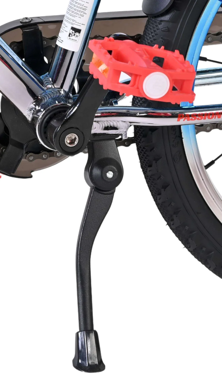 Volare Chrome Kinderfiets - Jongens - 18 inch - Blauw Zilver - Twee handremmen — foto 9