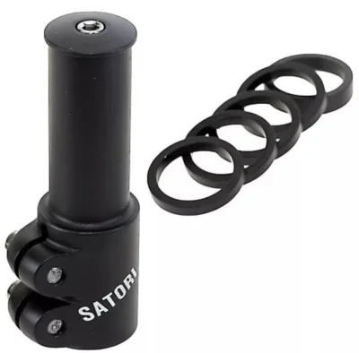Stuurpenverlenger Satori 1-1/8" - zwart
