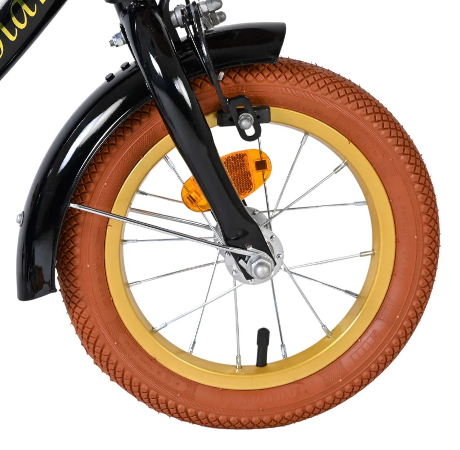 Volare Ashley Kinderfiets – Meisjes – 12 inch – Zwart – Twee handremmen — foto 3