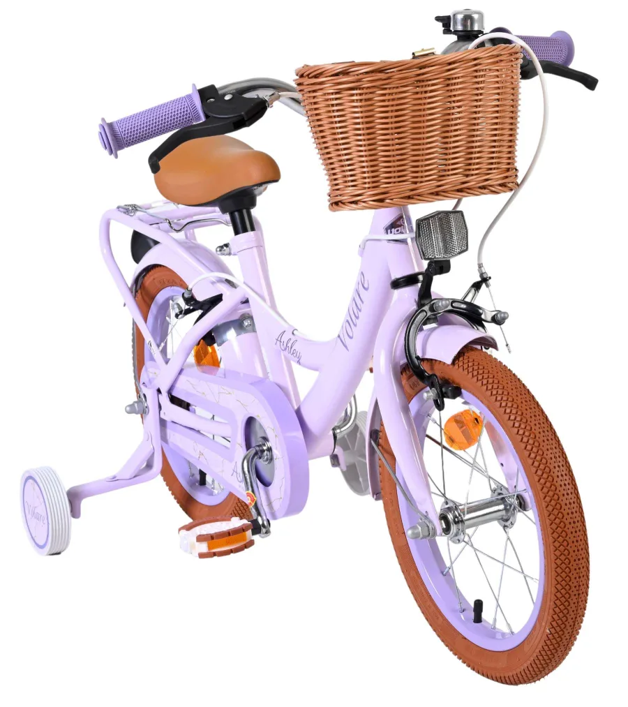 Volare Ashley Kinderfiets – Meisjes – 14 inch – Lila – Twee Handremmen — foto 6