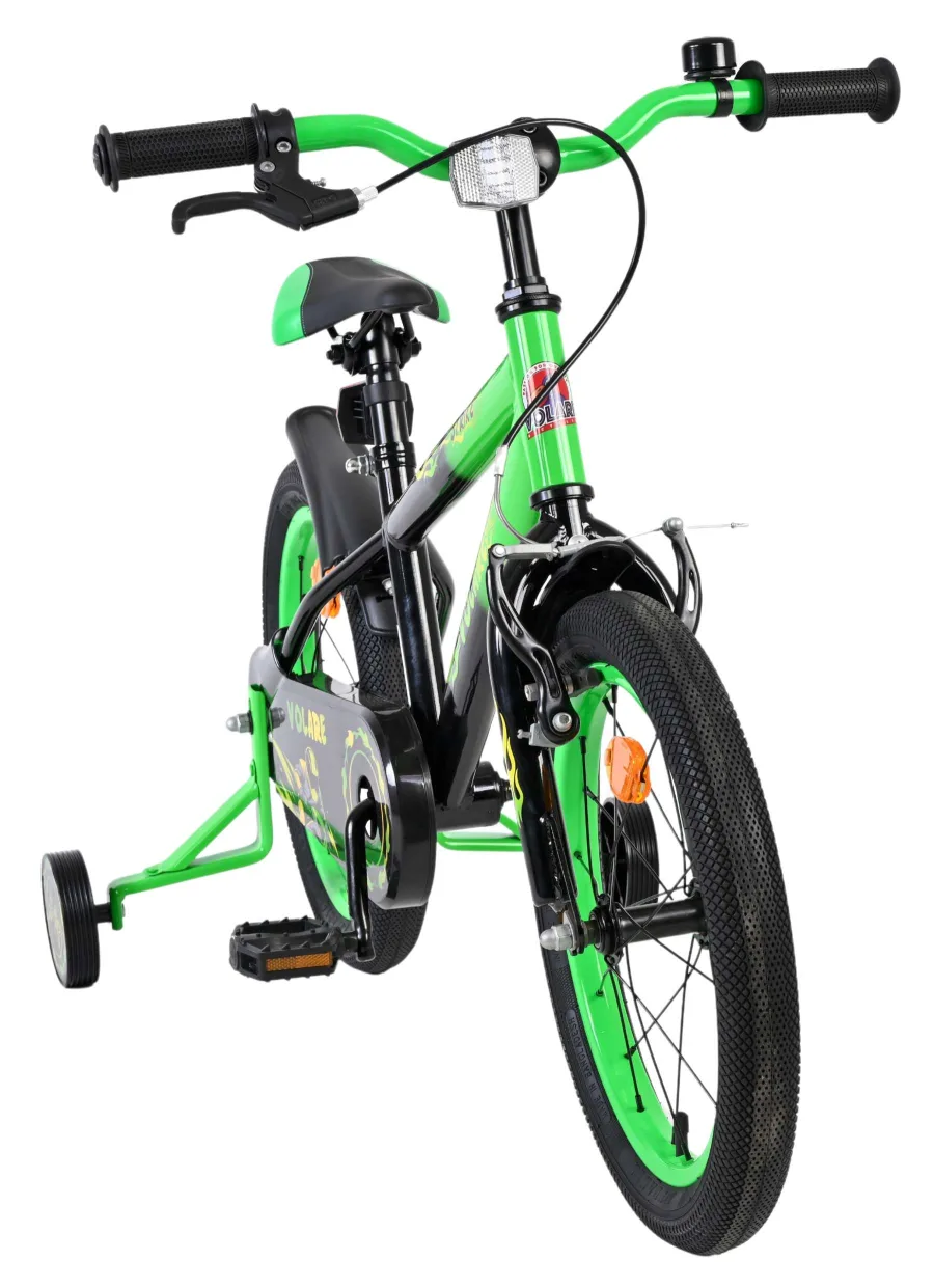 Volare Strike Kinderfiets – Jongens – 16 inch – Zwart Groen — foto 6