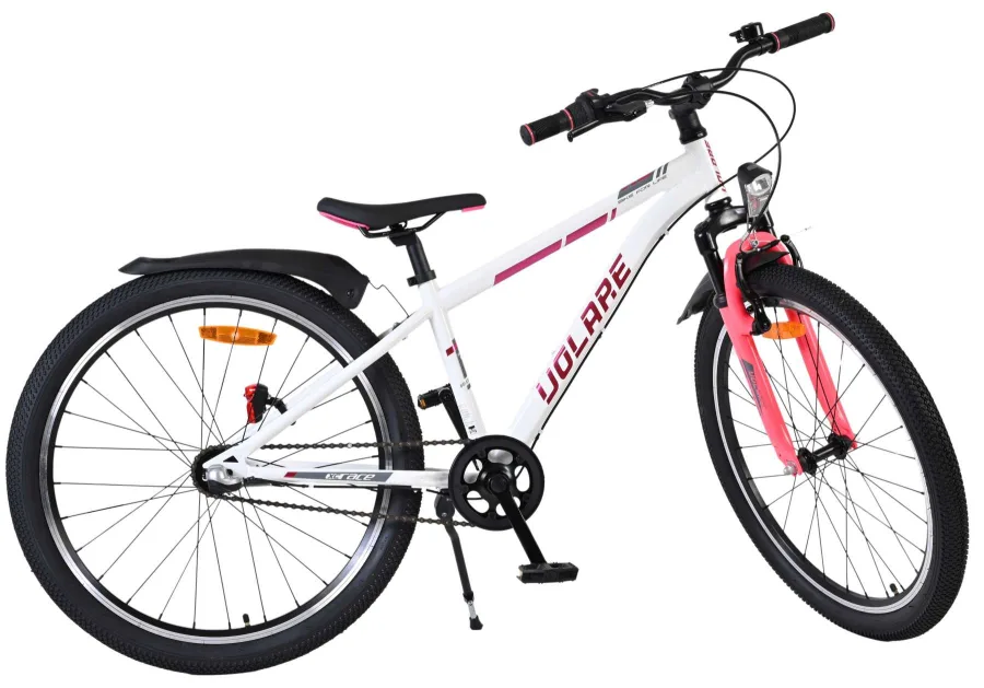 Volare XC Race Kinderfiets – 24 inch – Nexus 3 – Wit/Roze — foto 14