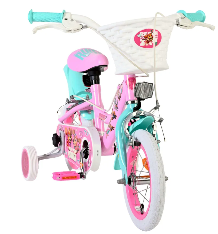 Paw Patrol Kinderfiets – Meisjes – 12 inch – Roze – Twee handremmen — foto 7