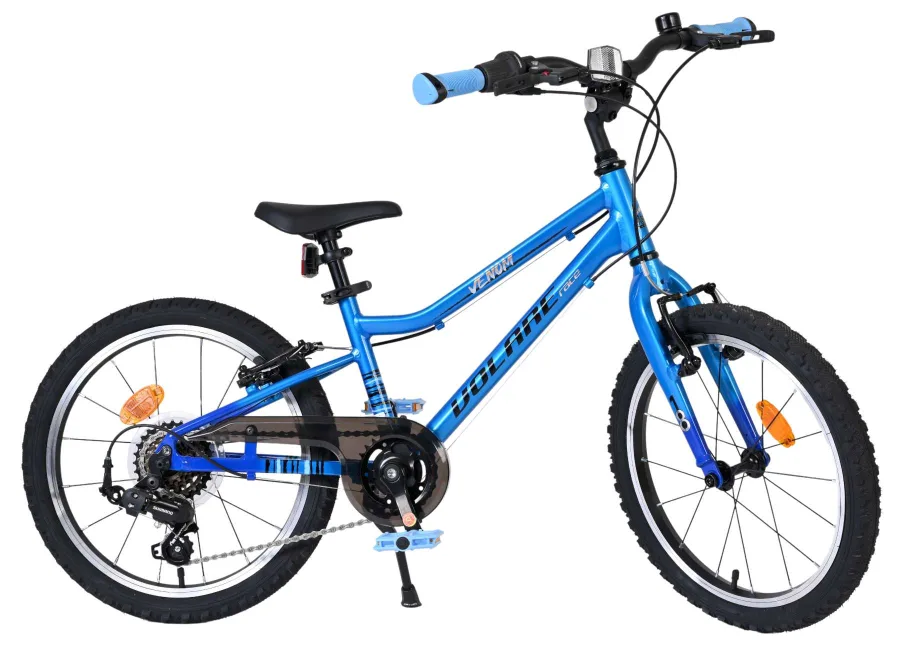 Volare Venom Kinderfiets – Jongens – 18 inch – Blauw – Twee handremmen — foto 11