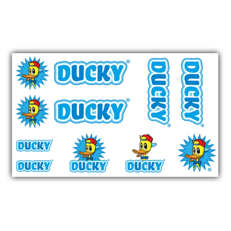 Fiets frame stickerset Ducky blauw — foto 2