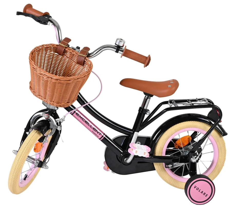 Volare Excellent Kinderfiets – Meisjes – 12 inch – Zwart — foto 10