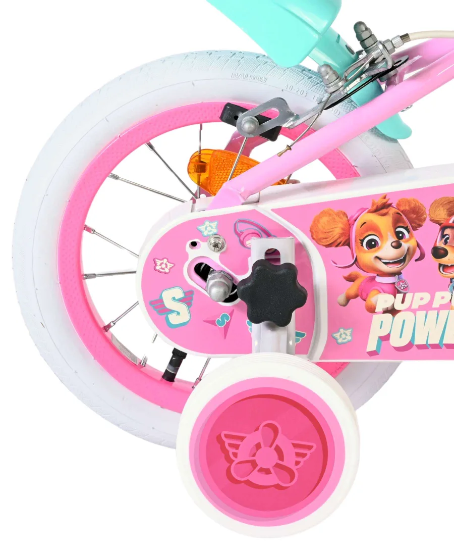 Paw Patrol Kinderfiets – Meisjes – 12 inch – Roze – Twee handremmen — foto 2
