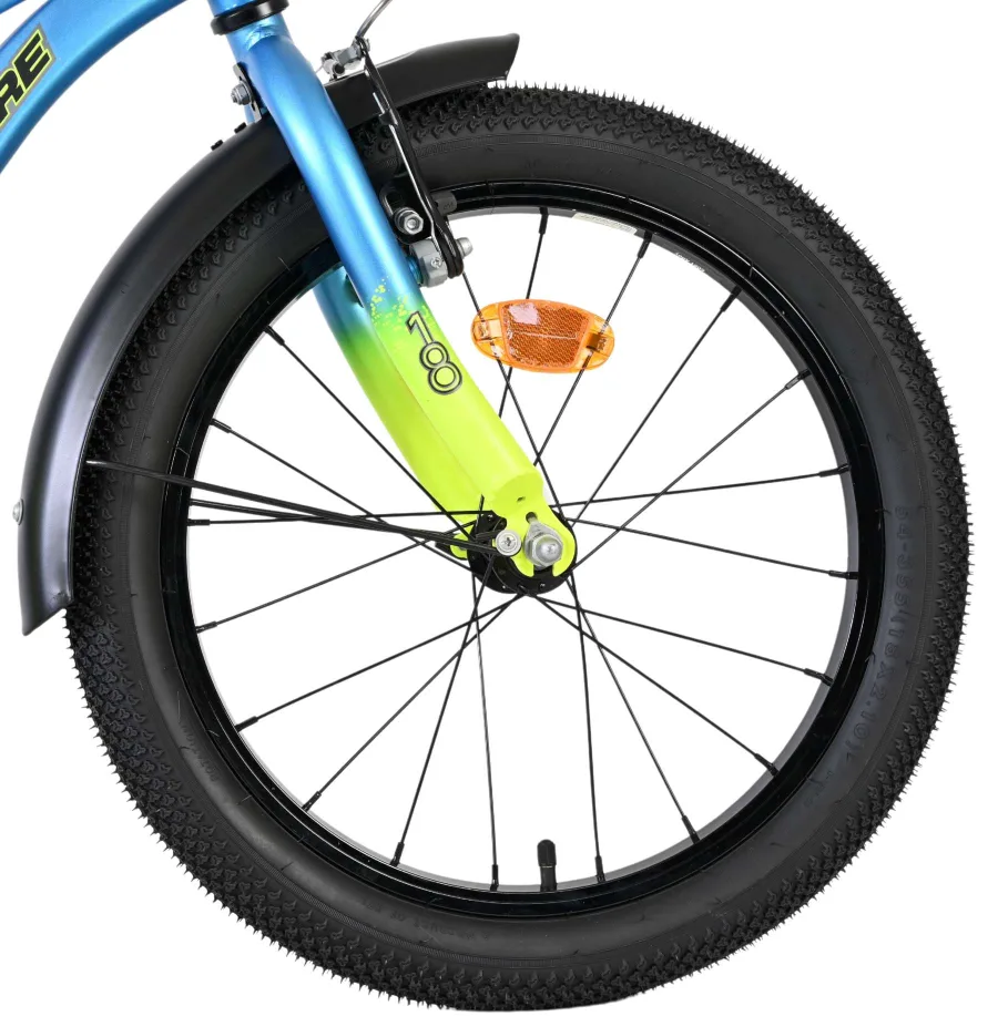 Volare Thombike Kinderfiets – Jongens – 18 inch – Blauw Geel — foto 3