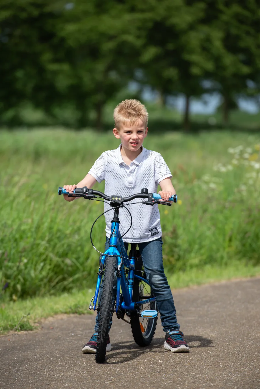 Volare Venom Kinderfiets – Jongens – 18 inch – Blauw – Twee handremmen — foto 13
