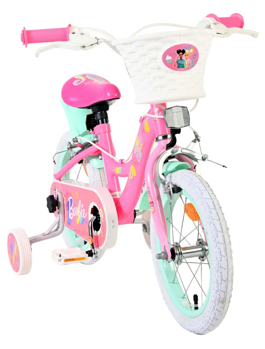 Barbie Kinderfiets – Meisjes – 14 inch – Roze – Twee handremmen — foto 7