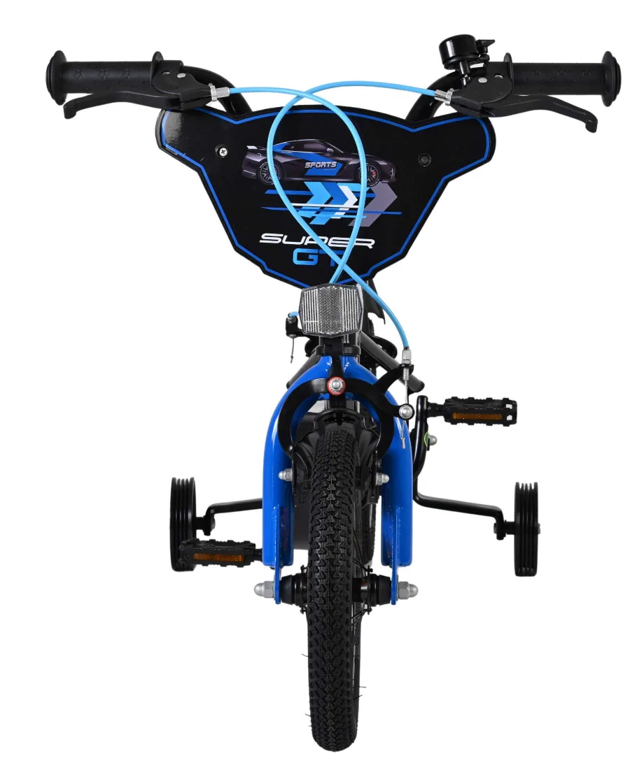 Volare Super GT Kinderfiets – Jongens – 12 inch – Blauw – Twee handremmen — foto 6