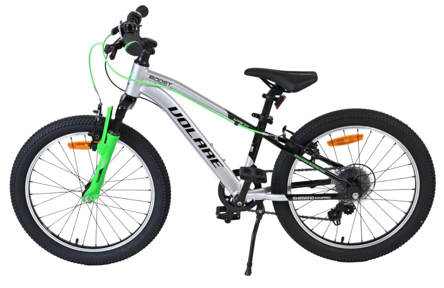 Volare Boost Kinderfiets - 20 inch - Zilver Groen - 7 versnellingen — foto 7