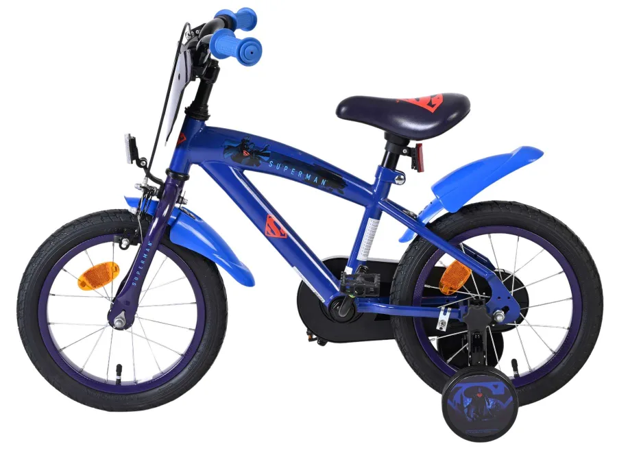 Superman Kinderfiets – Jongens – 14 inch – Blauw — foto 9