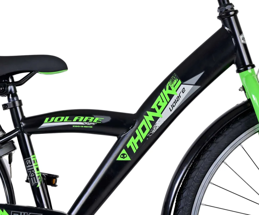 Volare Thombike Kinderfiets – Jongens – 26 inch – Zwart Groen — foto 16