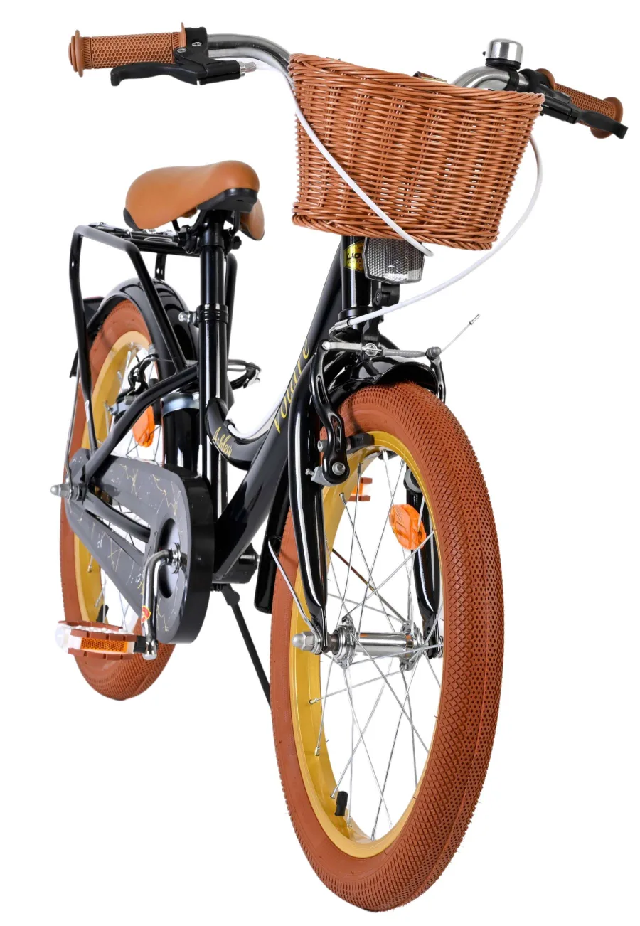Volare Ashley Kinderfiets – Meisjes – 18 inch – Zwart – Twee handremmen — foto 7