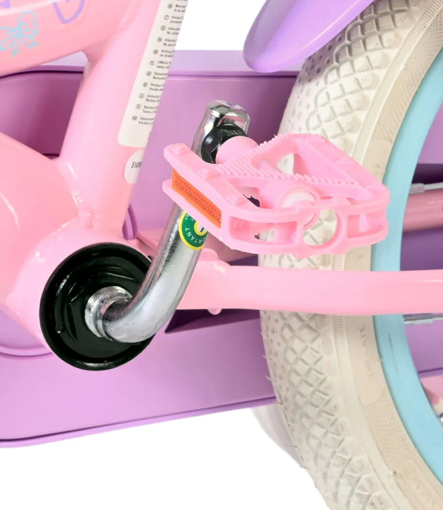 Volare Olivia Kinderfiets – Meisjes – 14 inch – Roze – Twee Handremmen — foto 10