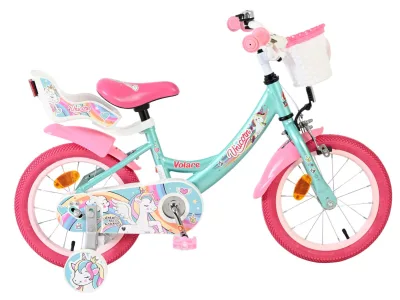 Volare Unicorn Kinderfiets – Meisjes – 14 inch – Groen