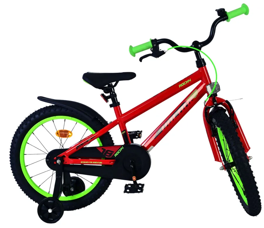 Volare Rocky Kinderfiets – Jongens – 18 inch – Rood — foto 12