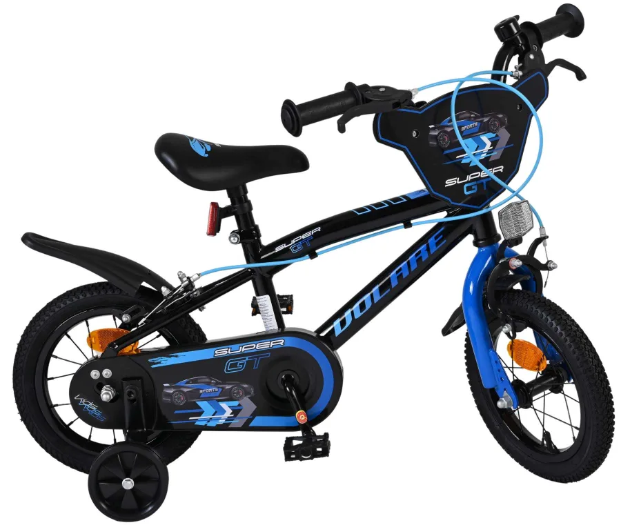 Volare Super GT Kinderfiets – Jongens – 12 inch – Blauw – Twee handremmen — foto 10