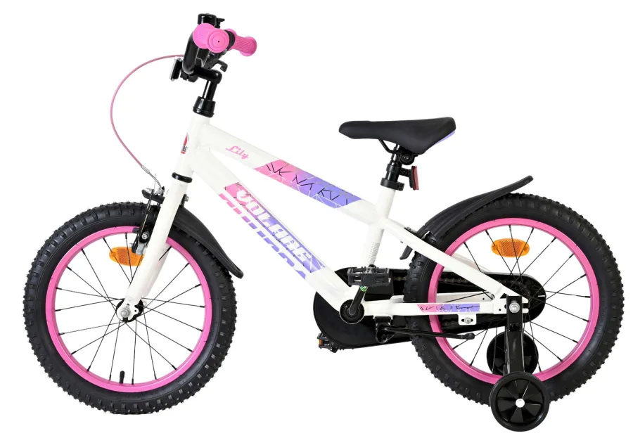 Volare Lily Kinderfiets – Meisjes – 16 inch – Wit Roze Paars — foto 8