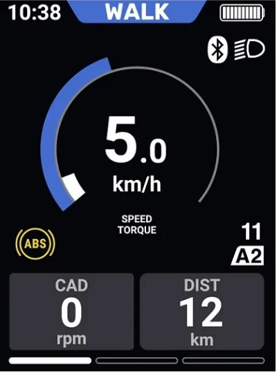 E-bike display / fietscomputer Shimano STEPS SC-E610 zonder houder